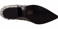 Black Suede Strass Crystal Cowgirl Boots 4