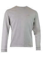 Beige Cotton Round Neck Sweatshirt 1