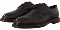 Black Leather Dress Formal Derby Shoes 4