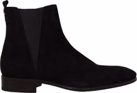 Black Suede Leather Chelsea Mens Boots Shoes 1