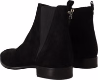 Black Suede Leather Chelsea Mens Boots Shoes 4