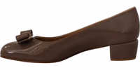 Brown Naplak Calf Leather Pumps Shoes 2
