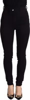 Black High Waist Skinny Slim Fit Pants 1
