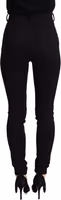 Black High Waist Skinny Slim Fit Pants 3