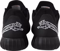 Black Polyester Runner Henry Sneakers Shoes 5