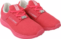 Fuxia Beetroot Polyester Runner Becky Sneakers Shoes 2