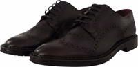 Purple Leather Oxford Wingtip Formal Shoes 1