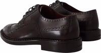 Purple Leather Oxford Wingtip Formal Shoes 2