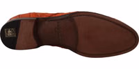 Orange Exotic Leather Dress Derby Shoes 5