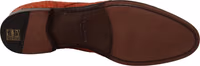 Orange Exotic Leather Dress Derby Shoes 5