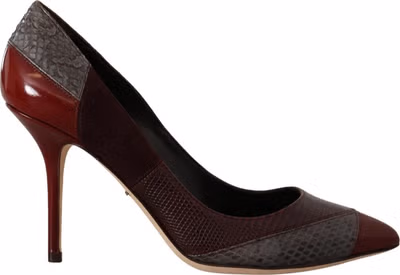 Multicolor Exotic Leather Heels Pumps Shoes