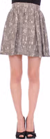 Gray Mini Short A-Line Skirt 1
