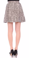 Gray Mini Short A-Line Skirt 3