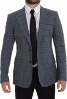 Blue Checkered Slim Fit Blazer Jacket 5