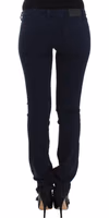 Blue straight leg jeans 2