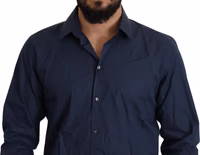 Blue Cotton MARTINI Slim Fit Dress Shirt 1