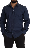Blue Cotton MARTINI Slim Fit Dress Shirt 2