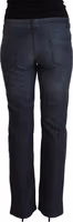 Dark Blue Cotton Straight Denim Jeans 3