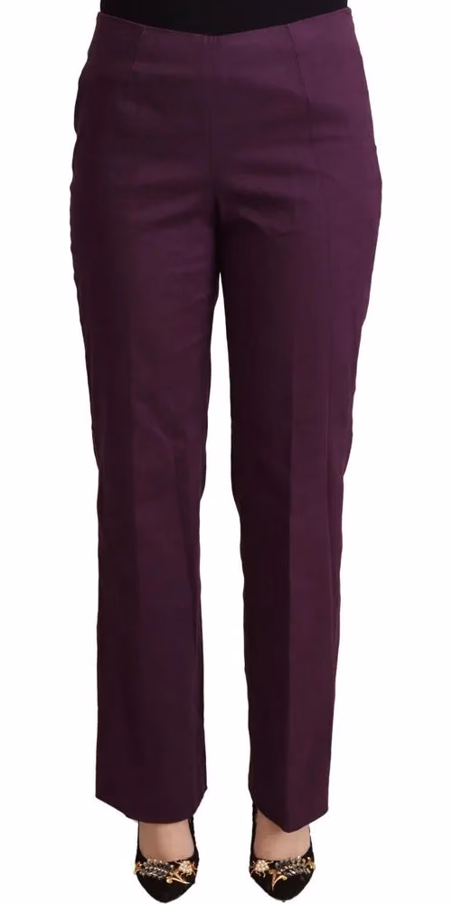 Violet High Waist Tapered Casual Pants