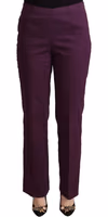 Violet High Waist Tapered Casual Pants 1