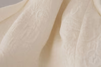 White Jaquard Midi Floral Sheath Brocade Dress 3