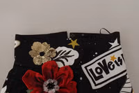 Black Love Clock Sequined Piano Skirt 3
