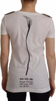 White Black Roses Crewneck Cotton  T-shirt 1
