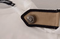 White Black Roses Crewneck Cotton  T-shirt 4
