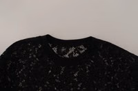 Black Floral Lace Pullover Sicily Blouse 4