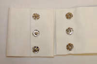 White Crystal Brass Wide Waist Runway Belt 5