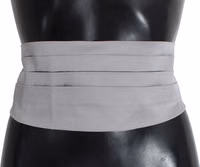 Gray Waist Belt Silk Cummerbund 1