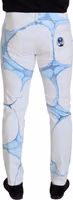 White Blue Denim Cotton Jeans Stretch Skinny Fit Pant 4