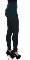 Green Cashmere Stretch Tights Pants 4