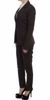 Brown Stretch Two Button Suit 2