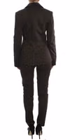 Brown Stretch Two Button Suit 3