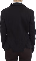 Black Stretch Single Breasted Blazer Jacket 3