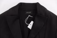 Black Stretch Single Breasted Blazer Jacket 5