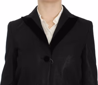 Black One Button Three Piece Suit 4