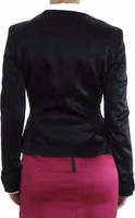 Black Pink Stretch Blazer Jacket 3