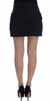 Blue Cotton Denim Mini Skirt 3