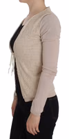 Pink Floral Lace Wrap Sweater 2