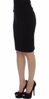 Black Straight Pencil Skirt 2