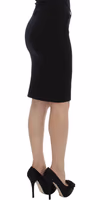 Black Straight Pencil Skirt 4
