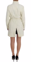 Beige Weather Proof Trench Jacket Coat 3