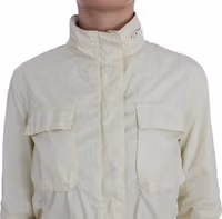 Beige Weather Proof Trench Jacket Coat 4