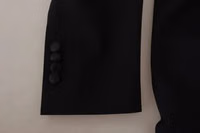 Black Double Breasted Coat Blazer Jacket 3