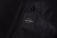Black Double Breasted Coat Blazer Jacket 4
