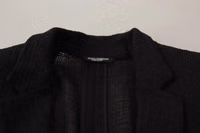 Black Single Breasted Coat Men Blazer 2