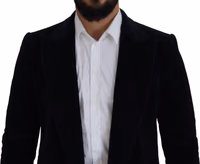 سترة كارديغان طويلة من القطن الأسود للرجال 2