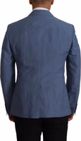Blue Single Breasted Logo Blazer Jacket 1